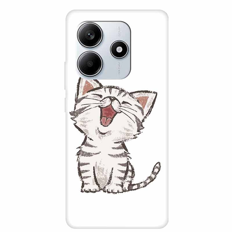 For Redmi Note 14 5G 2025 Phone Case Clear Transparent Edge TPU Silicone Soft Back Cover Case For Redmi Note 14 Case Coque Funda