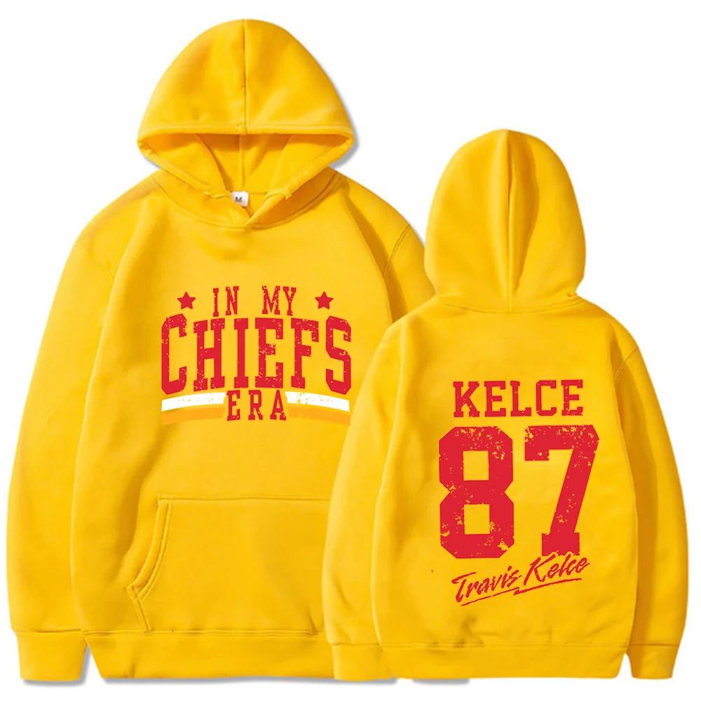 

Retro in My Chiefs Era Sweatshirt Kelce 87 America Sweatshirt The Eras Tour Pullover Streetwear Coats 3XL
