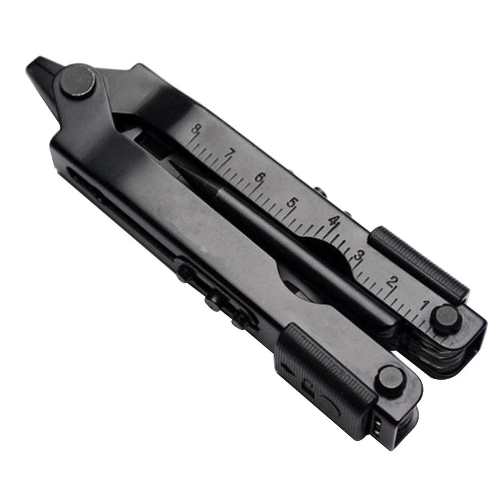 Folding Pliers Multi-Tool, Stainless Steel Pocket Tool with Bottle Opener, Screwdrivers, Crimper & Wire Cutter for Outdoor