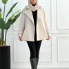 2024 Fall Women's Solid Color Lapel Slim Woolen Jacket