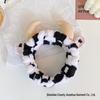 Korean 3D Cow Horn Headband: Cute Plush Hair Accessory for Women