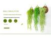 Wisteria Vine Artificial Silk Flower Wall Hanging for Indoor Decoration