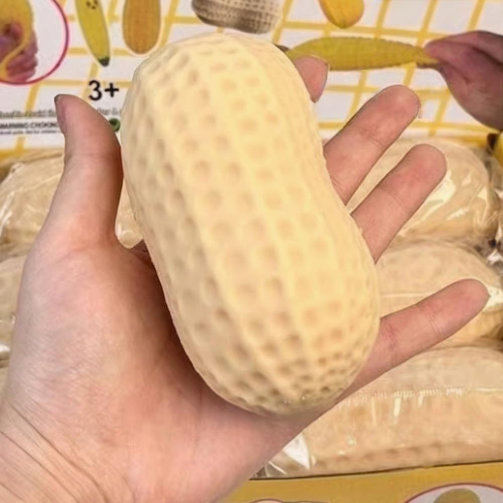 Large Soft And Sticky Peanut Squeezing Music, Stress Gift Toy Slow Relief Food Relief Rebound A U2O1