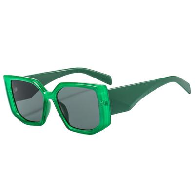 Fashion Polygon Square Shape for Women Candy Color Sunglasses Sunglasses UV400 Vintage Retro Trending Men Blue Champagne Sun Eyeglasses