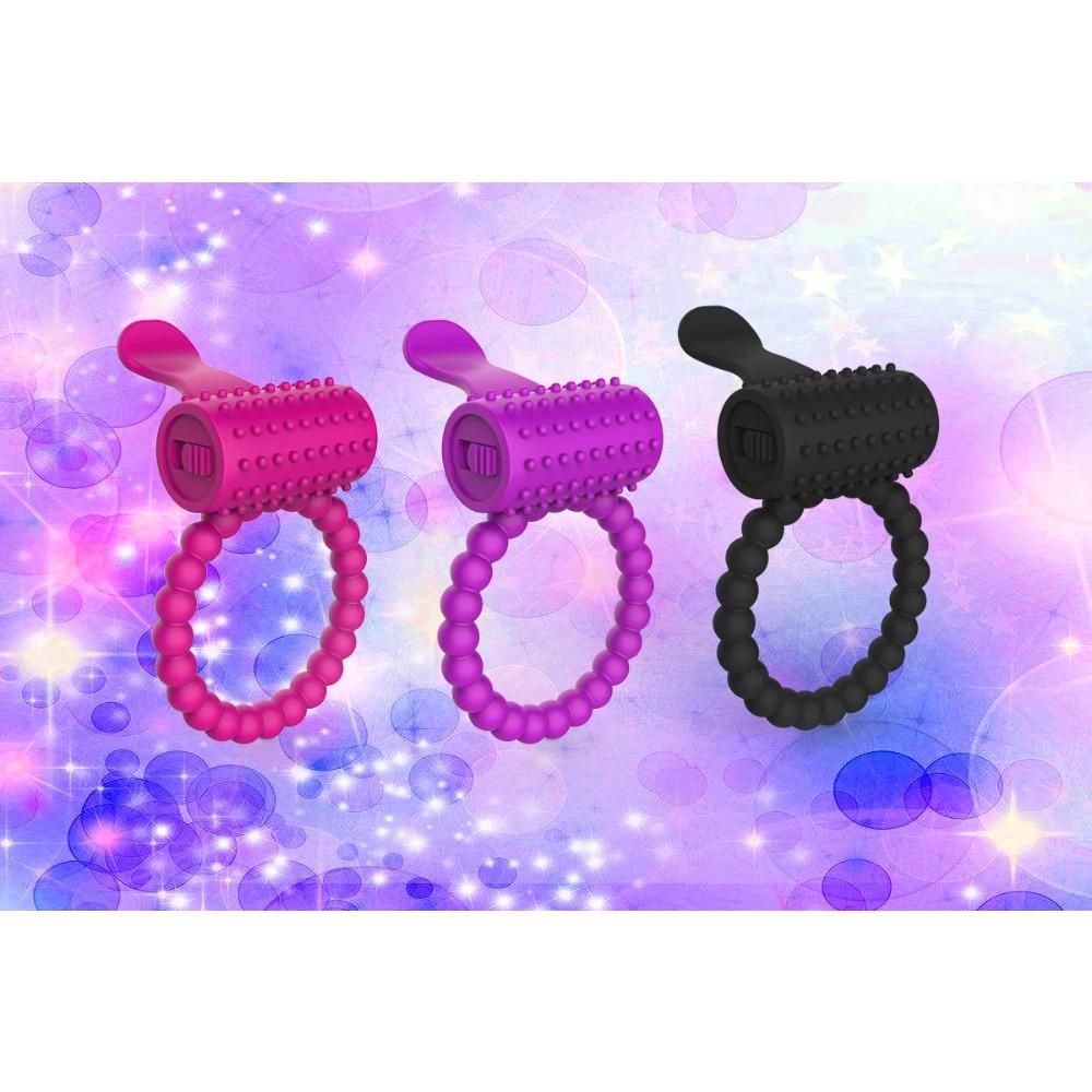 Men's Vibrating Cock Ring - Penis Sex Toy for Couples, Women's Erotic Stimulator with Chastity Cage & Masturbator Adult Supplies