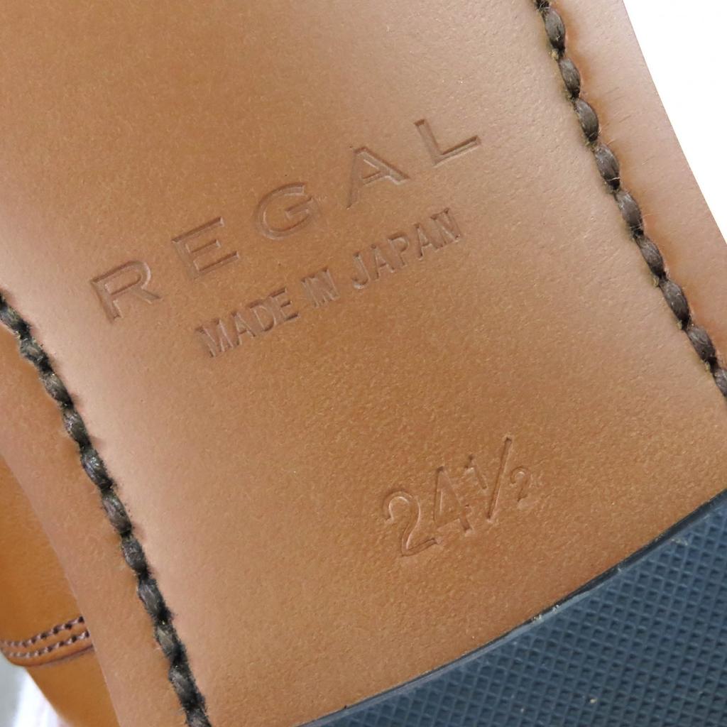 Pristine REGAL Leather shoes Goodyear welt style straight tip Brown mens 24.5 Used