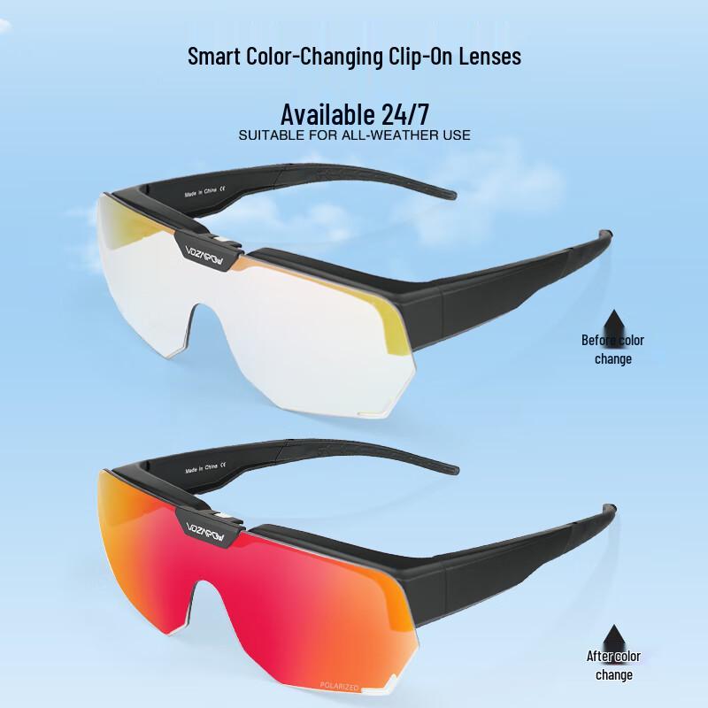 VOZAPOW Flip-up Polarized Cycling Sunglasses for Myopia