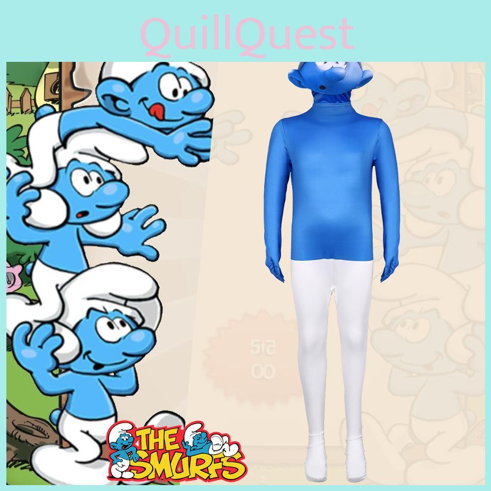 Smurfs Season Cosplay Costume Jumpsuit Animation Characters Halloween Party