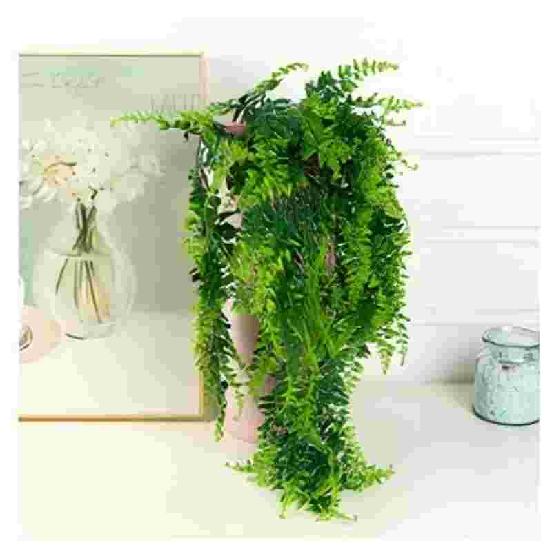Artificial Persian Fern Vine - Hanging Plastic Plant for Home, Room, Wall, Balcony Decor - Ideal for Weddings & Parties