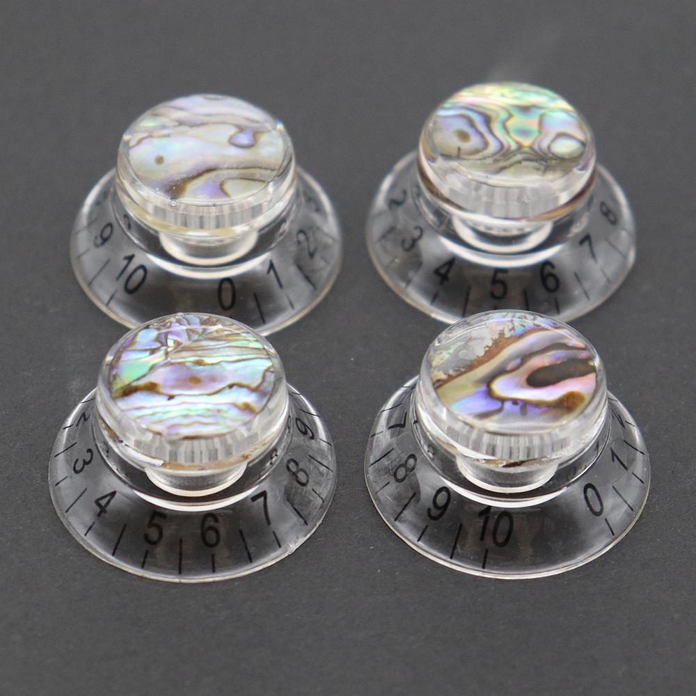 3pcs/4pcs Guitar Knobs Abalone Hat Knobs Volume Tone Control Knobs Guitar Knobs for LP ST SQ Electric Guitar Parts