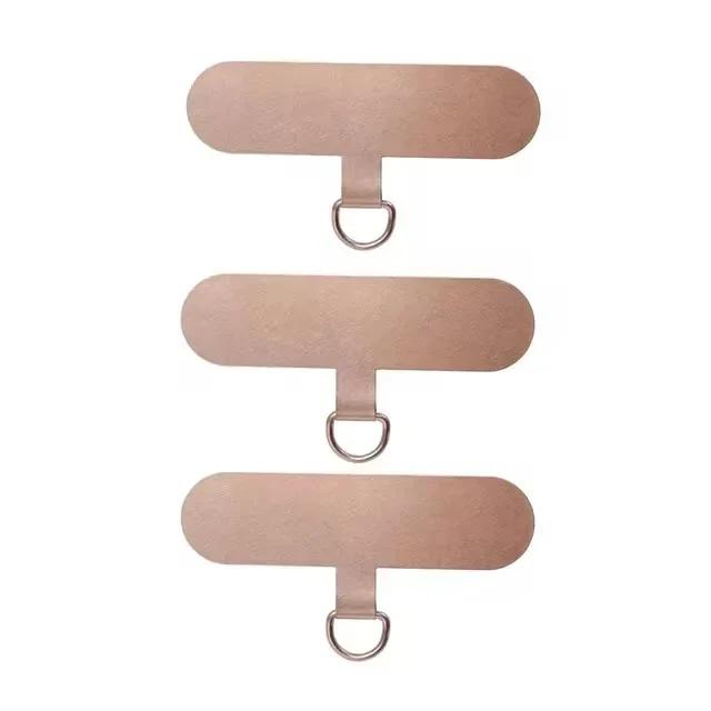 4PCS Universal Stainless Steel Phone Lanyard Patch Cards Sturdy Anti-Lost Metal Ultra Thin Replacement Part Lanyard Tether Tab