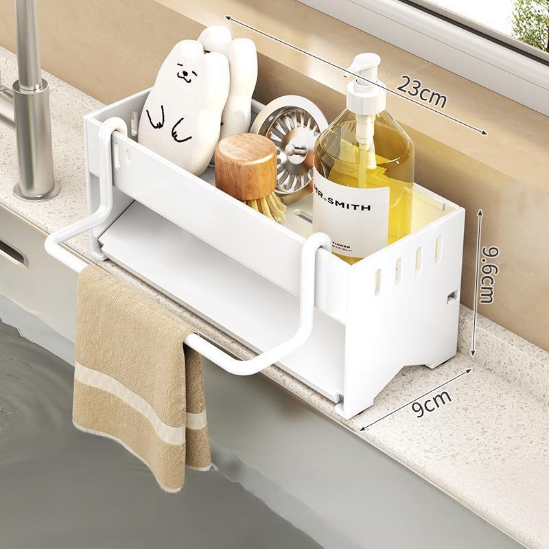 Kitchen Rack Multi-purpose Storage Rack Rag Drain Rack Household Multi-functional Scouring Cloth Steel Wire Ball Sponge Storage