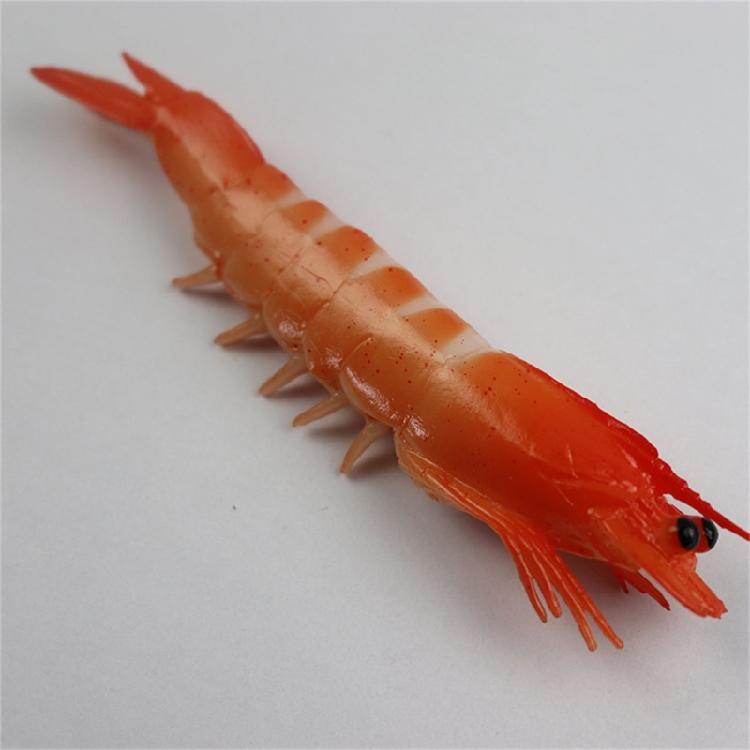 Fake Shrimp Model Realistic Marine Ocean Toy Home Kitchens Cabinet Decoration
