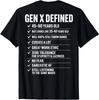 Gen X Defined 45-60 Years Old Funny Generation X Checklist T-Shirt