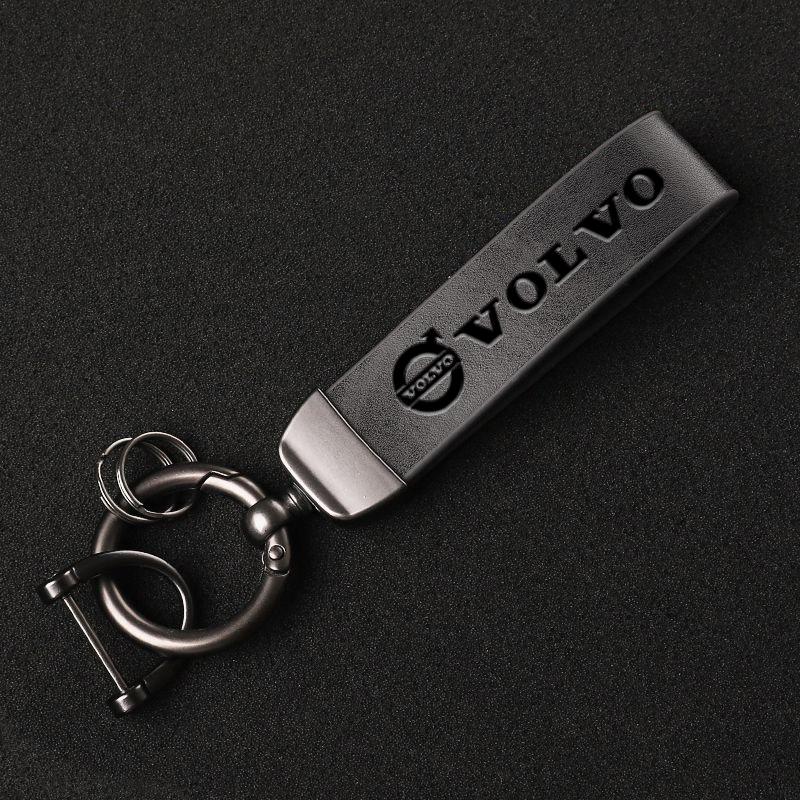 Retro Car Keychain Leather Key Chains Auto Accessories For Volvo XC90 V90 V60 XC60 V40 S80 S60 S90 C40 XC40 V70 XC70 C30 Rdesign