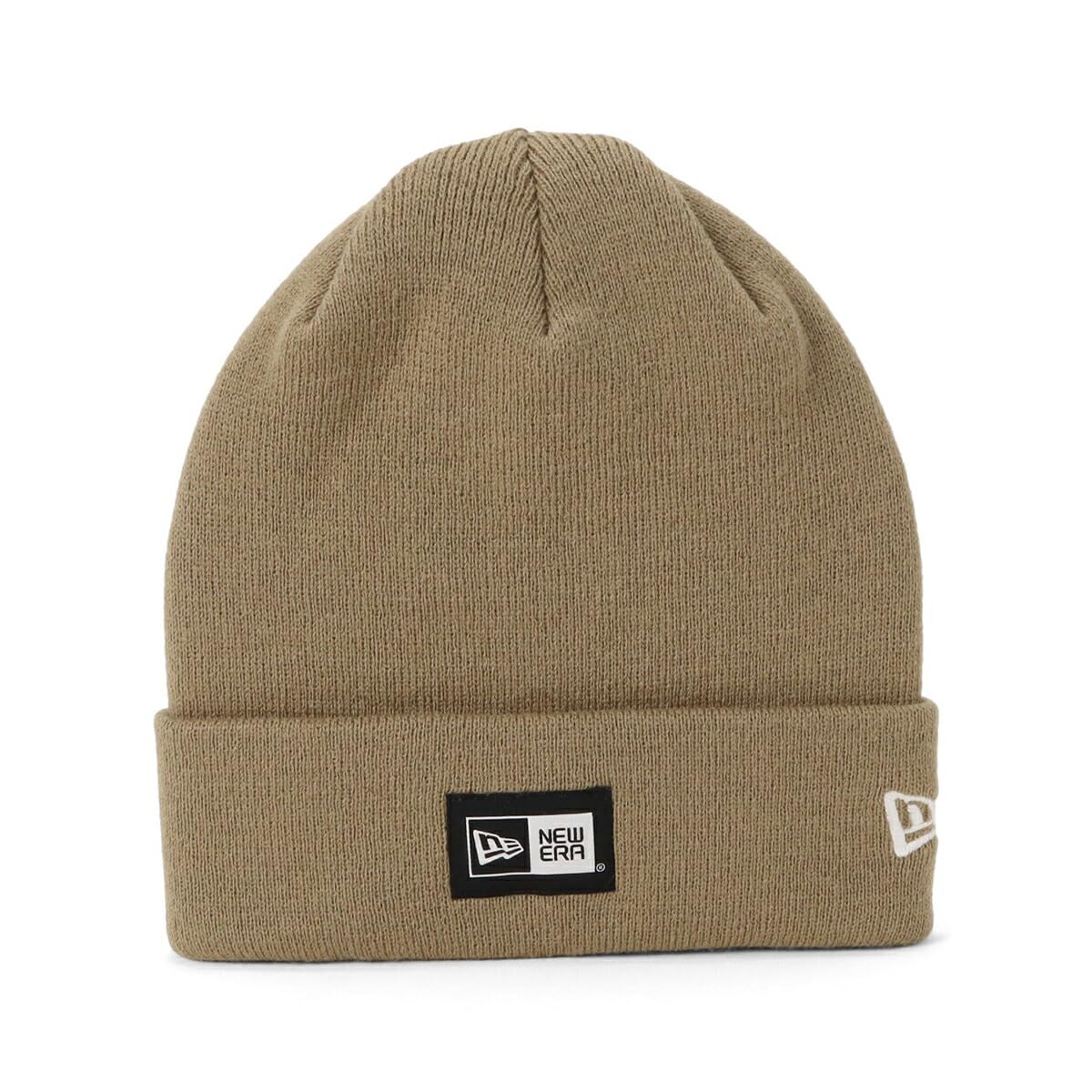 Шапка-бини New Era с логотипом Box Logo, Бежевая, бежевый