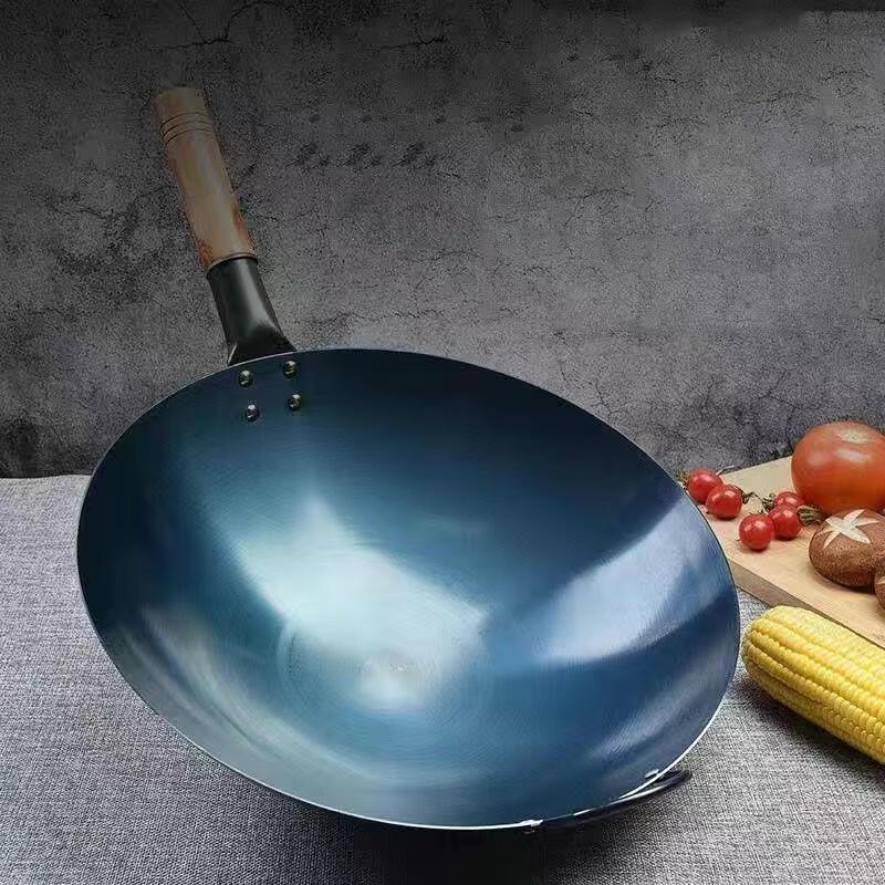Lilang 40cm Pre-Seasoned Lightweight Iron Wok