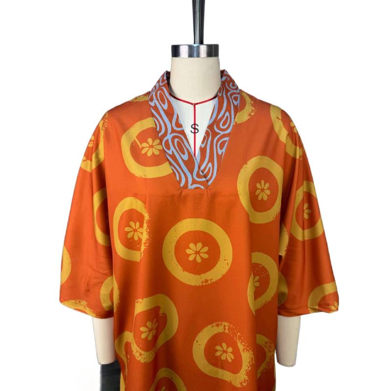 2026 Summer New Sweet and Fresh Printed V-neck Batwing Sleeve High-Waisted Straight Pants Set