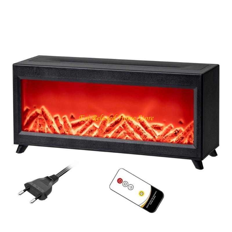 

B46E 220ml Mini Fireplaces Diffuser Humidifier Essential Oils with Remote Control EU