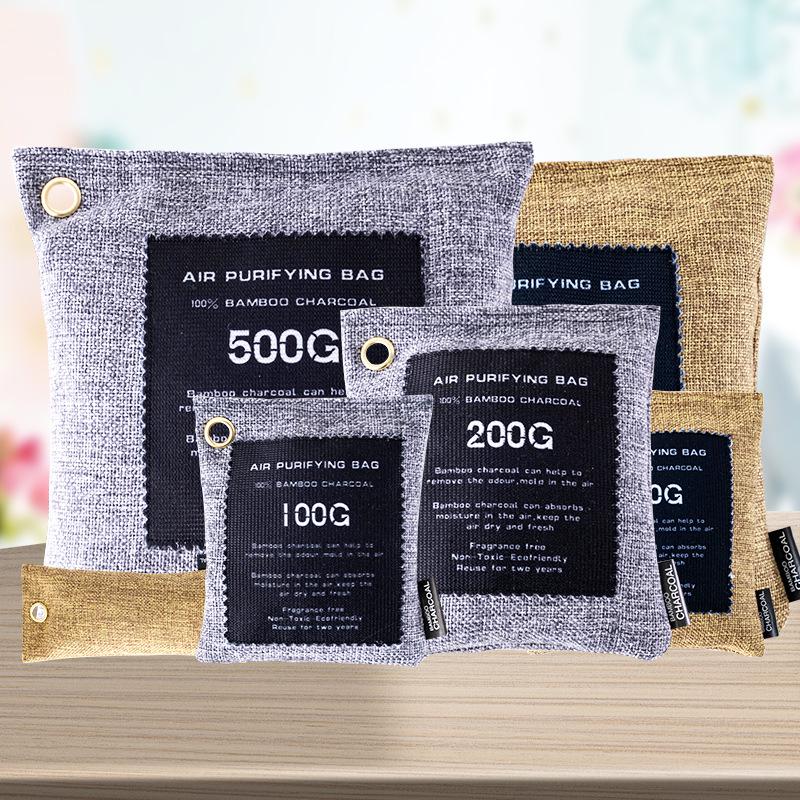 Bamboo Charcoal Air Purifier: Absorbs Formaldehyde & Odors for New House, Renovation & Wardrobe.