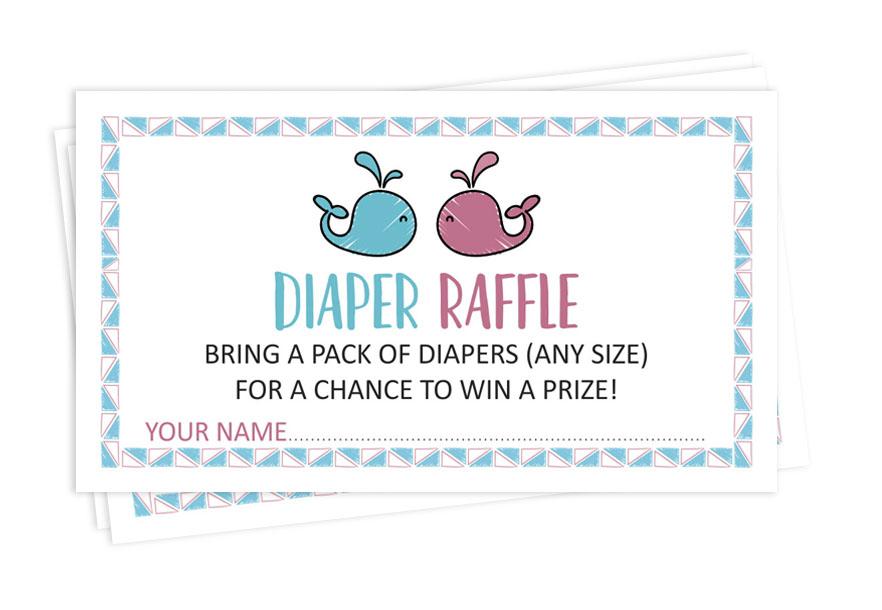 

Inkdotpot 30A Baby ShowerA подгузник лотерейный билет лотерея вставить карты поставки игры для Baby Shower вечерние 2 x 3.5 Inches