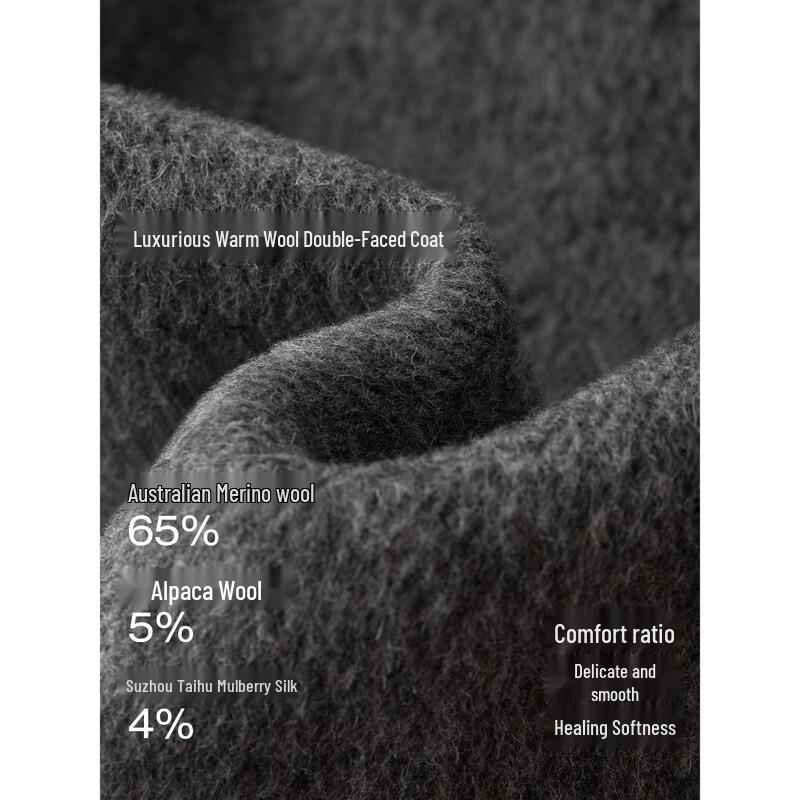 Inman Women's Alpaca Wool Silk Blend Hooded Double-Faced Coat