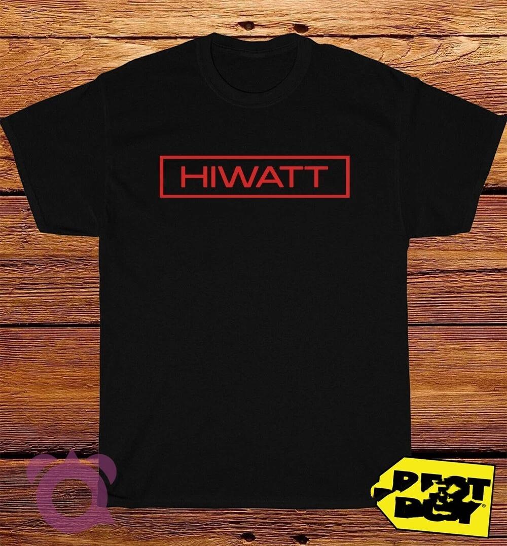 2025 New Hiwatt Guitar Amplifiers Logo Printed Unisex Street Fashion Trend Short Sleeved Pure Cotton Round Neck 4XL