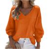 Women's Casual Fashion Long-sleeved V-neck Drawstring Sweatshirt