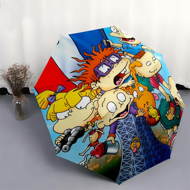 Cartoon Characters Automatic Opening and Closing, 8 rib Structure Portable Umbrella, Suitable for Men and Women in All Seasons Perfect Gift