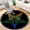 1pc Baphomet, Occult Office Round Area Rug, Under Office Chairs Bedroom Living Room Home Decor, Room Deco, Available in Various Sizes