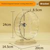 1pc Silent Hamster Running Wheel Transparent Easy To Disassemble Running Exercise Toy Widened Small Pet Toy Pets Accessories