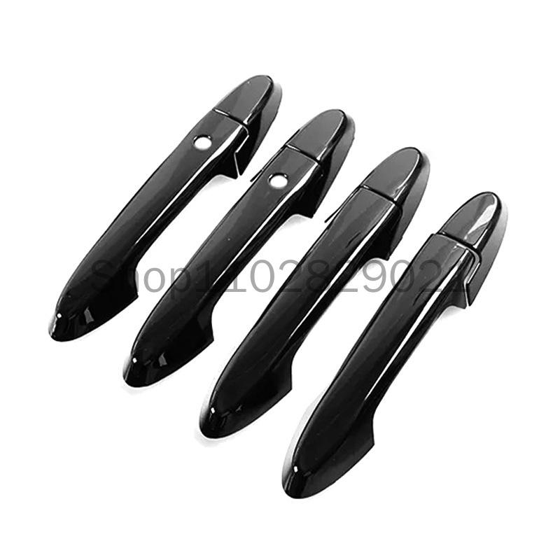 Carbon Fiber Chrome Car Side Door Handle Cover Sticker Styling Accessories For Honda Fit Jazz 2014-2020 2019 2018 2017 2016 2015