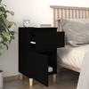 VidaXL Black Bedside Table 40x35x70 Cm 819694