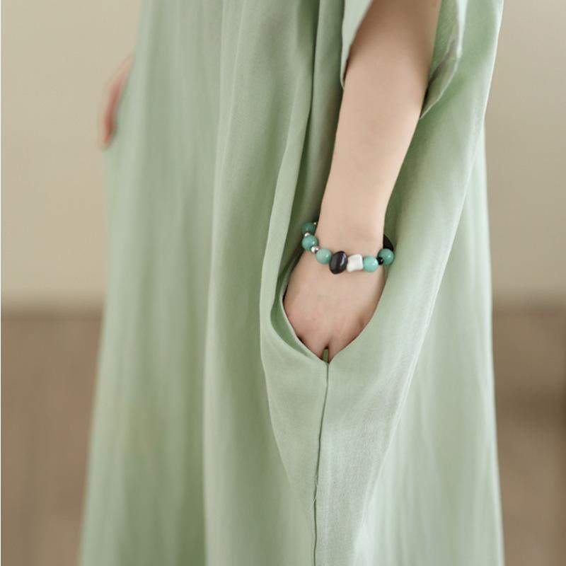 DIMANAF New 2026 Women Plus Size Summer Casual Sundress Long Dress Cotton Loose Oversize Maxi Beach Solid Elegant Lady Holiday