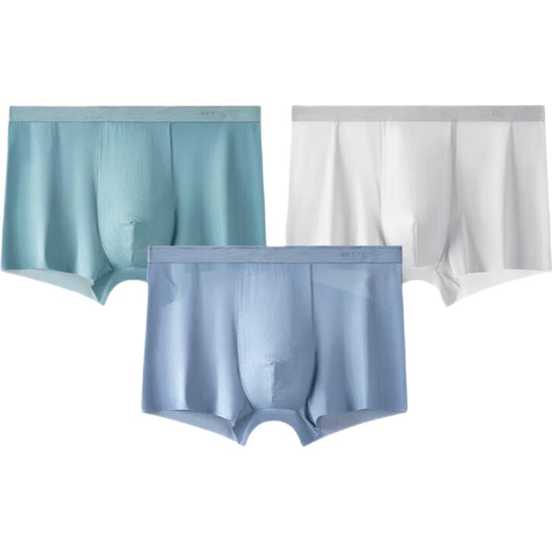 

JD S&T Охлаждающее мужское антибактериальное боксерское нижнее белье из сетки Ice Skin, 3 шт. XXL