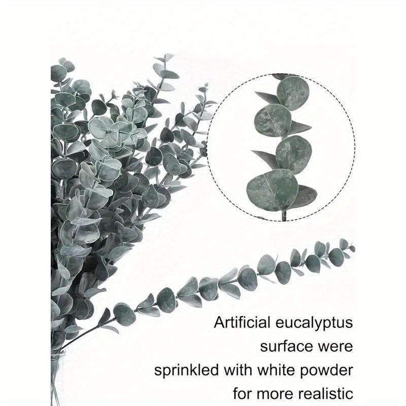 Eucalyptus Stems Artificial Plants Faux Eucalyptus Branches Faux Eucalyptus Stem For Wedding Bouquet Home Decor, Spring Summer Decor