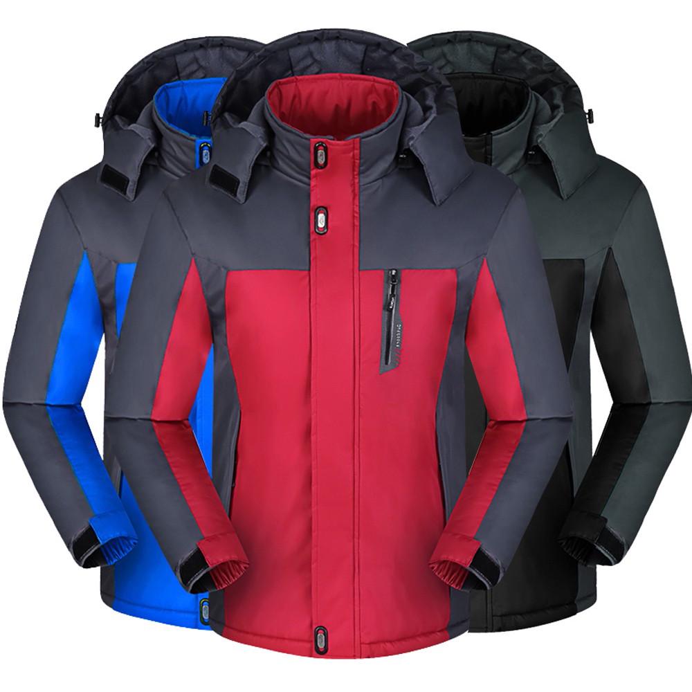 Men Winter Warm Long Sleeve Hooded Zip Thick Fleece Coat Outwear Wind Jackets Men Winter Warm Long Sleeve Hooded Zip Thick Fleece Coat Outwear Wind Jackets