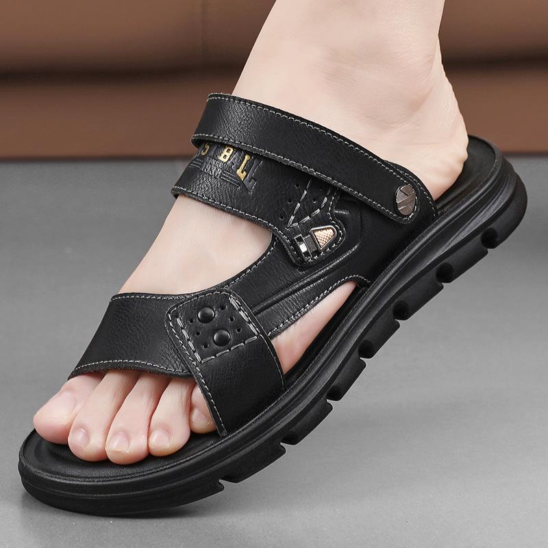Summer wear men s sandals comfortable two wear wear wear wear non-slip driving beach shoes 39