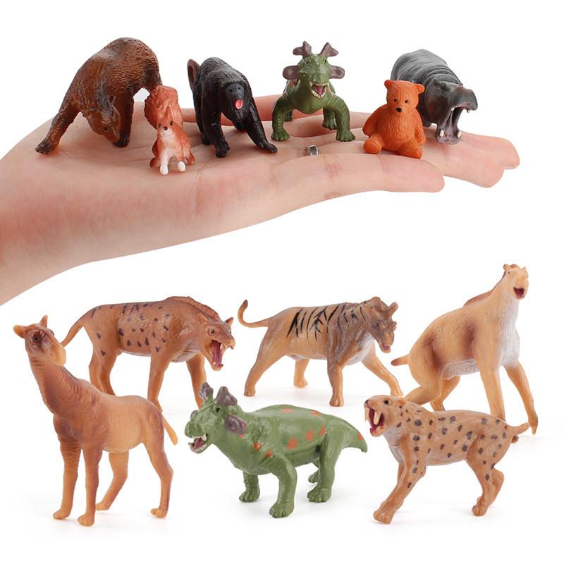Simulation Tiger Lion Giraffe Elephant Hippopotamus Wild Animal Model Ornament For Educational Display And Collectors