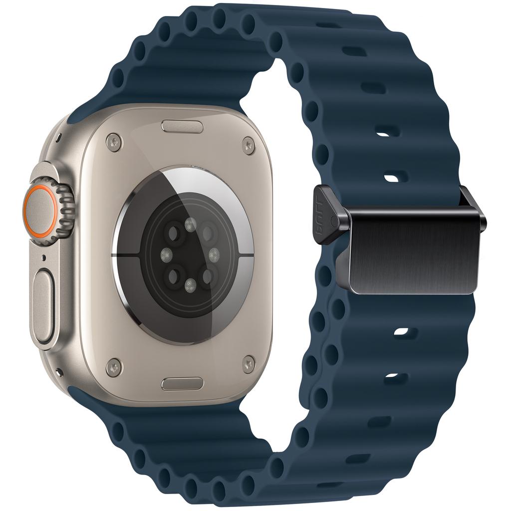 Silicone Band for Apple Watch Compatible with Ultra 2/10/9/8/7/6/5/4/SE | 38/40/41/42/44/45/46/49mm Soft Sweatproof Wristband