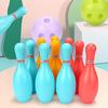 1set/12pcs Mini Bowling Set Physical Exercise Hand-Eye Coordination Training Backyard Indoor Outdoor Party Leisure Sports XJM