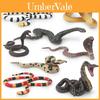 Coleção de Modelos de Cobras de Plástico Realistas Apresentando Cobra, Pitão, Pitão Arbóreo Verde e Cobra Coral Brinquedos para Brincadeira Educacional e Exibição