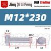 201 Stainless Steel Hex Head Full Thread Bolt: Wear & Corrosion Resistant, M4-M14 for Aerospace Machinery