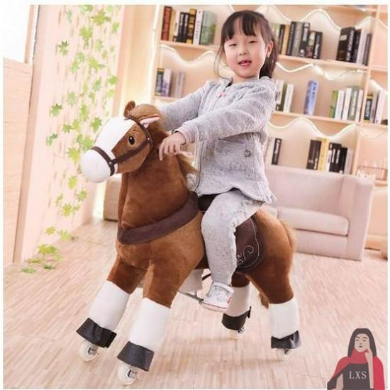 Children's Wooden Bouncing Horse Ride