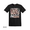 Loud Mouth Football Mama Tee, Funny Football Mom Shirt