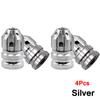 DSYCAR 4Pcs Aluminum Alloy Tire Valve Caps Automobile Tire Caps Anti-Leak Valve Suitable For Motorcycles Car Bicycles