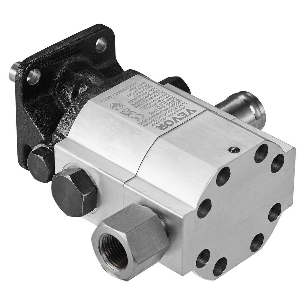 Hydraulická sada čerpadla pro štípačku dřeva, 16 GPM, dvoustupňové hliníkové hydraulické zubové čerpadlo 4000 PSI, s ventilem, vstup 1'', výstup 1/2'' NPT, 3600 ot./min, pro malé