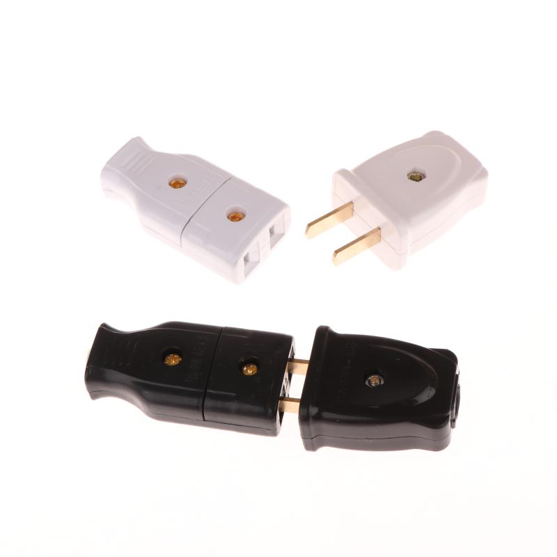 1/5Pcs Female Socket Type A Power Strip Connector America 2 Pole 10A Male Us Wiring Plug Japan Rewirable Cable Convert Plug