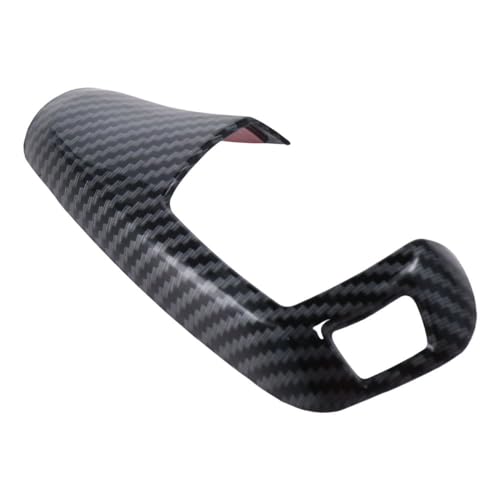 Carbonfarbenes Autoaufkleber-Abziehbild Schaltknaufabdeckung, ABS Schaltkopfabdeckung, Kohlefaser-Stil Schalthebelabdeckung für BMW