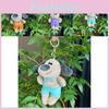 Charming Stuffed Dog Animal Doll With Colorful Chains Ideal For Accessories Keychain